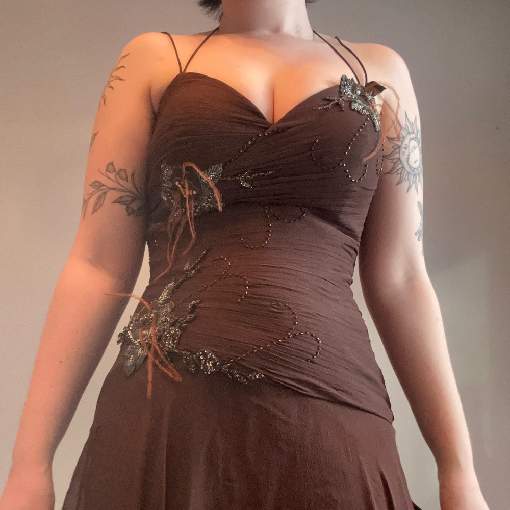 2000s Fairy Whimsigoth Silk gown - Picture 4 of 14